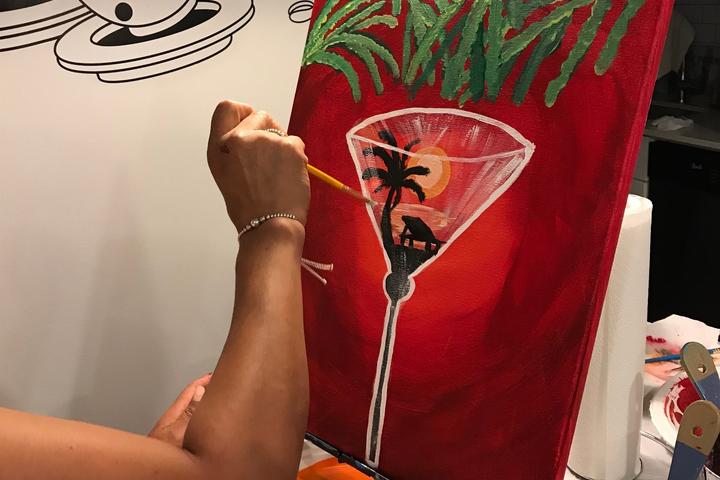 Pet Friendly In-Home Private Sip and Paint Class