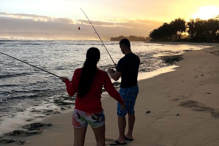 Pet Friendly Shoreline Fishing in North Shore Oahu