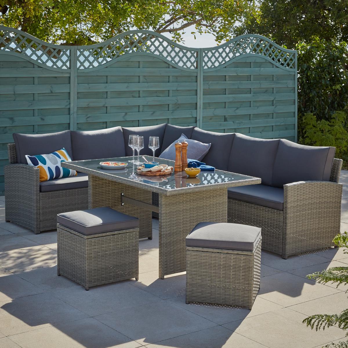 Homebase discount rattan set