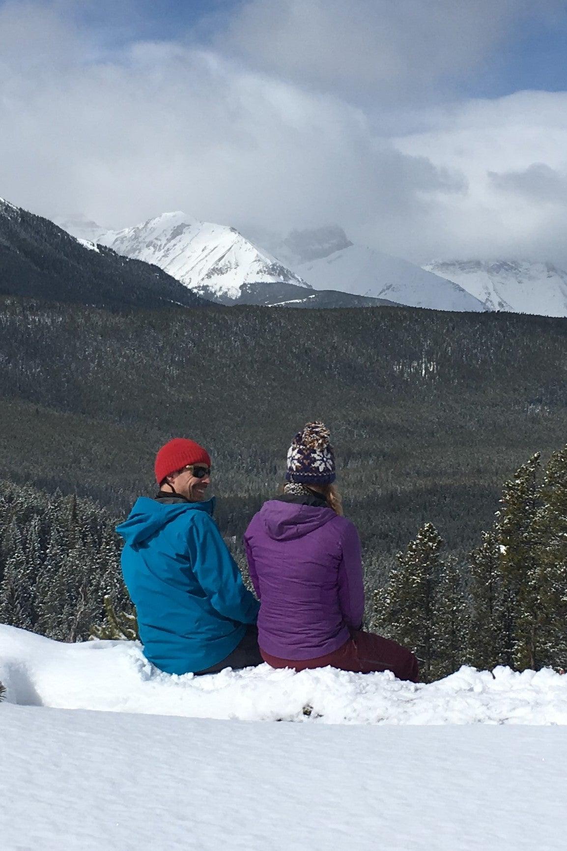 Snowshoe and Picnic in the Rockies