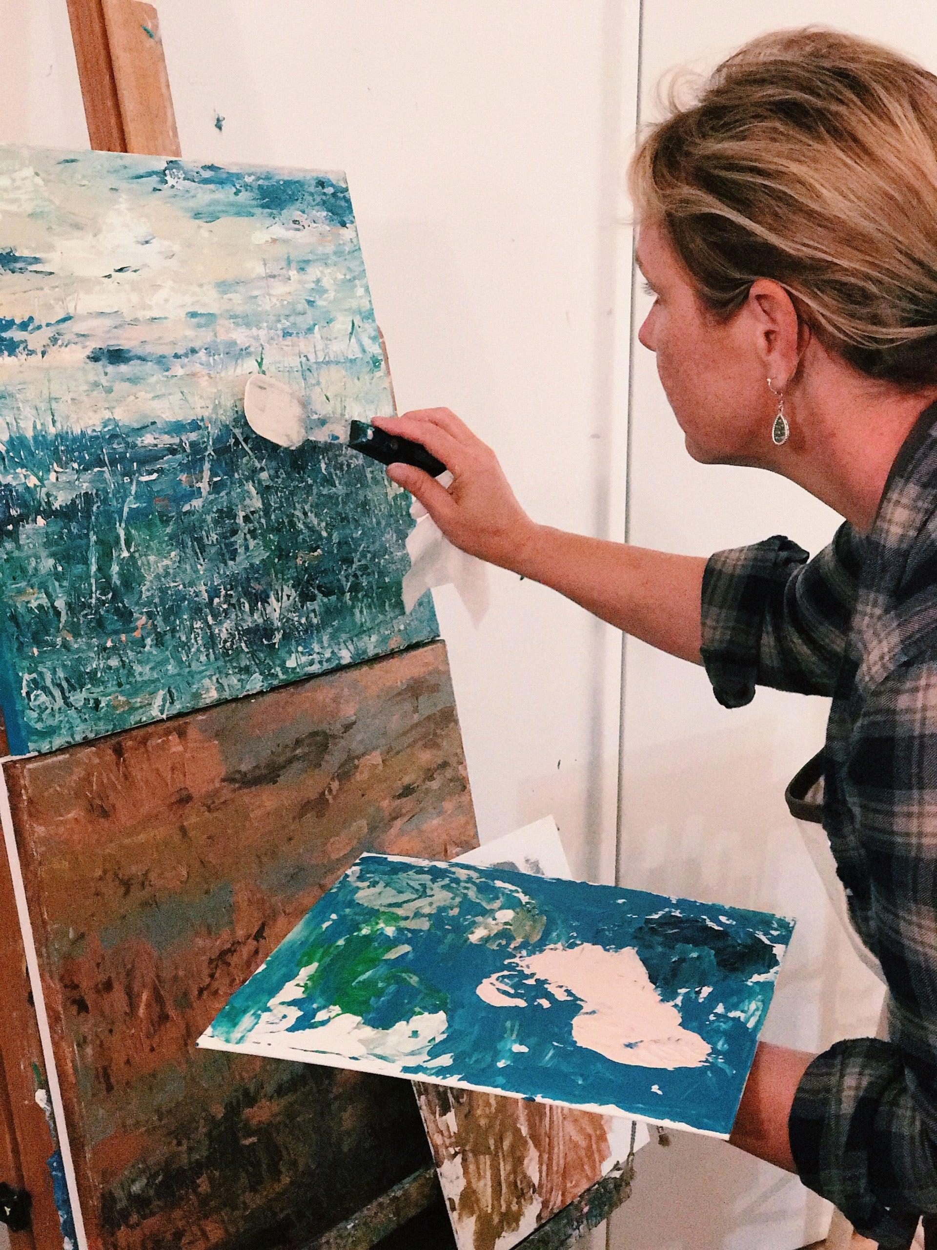 Pet Friendly Abstract Palette Knife Painting Class