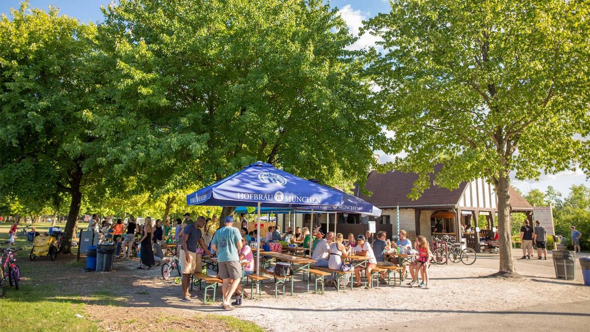 are dogs allowed at estabrook beer garden