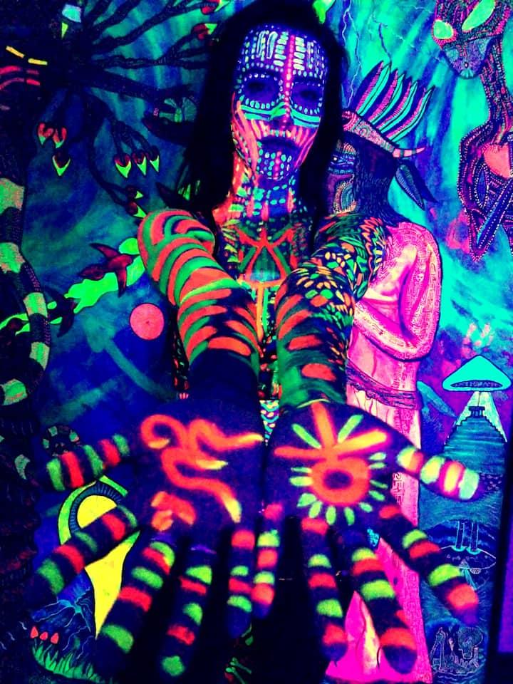 Pet Friendly BlackLight Psychedelic Body/Canvas Paint