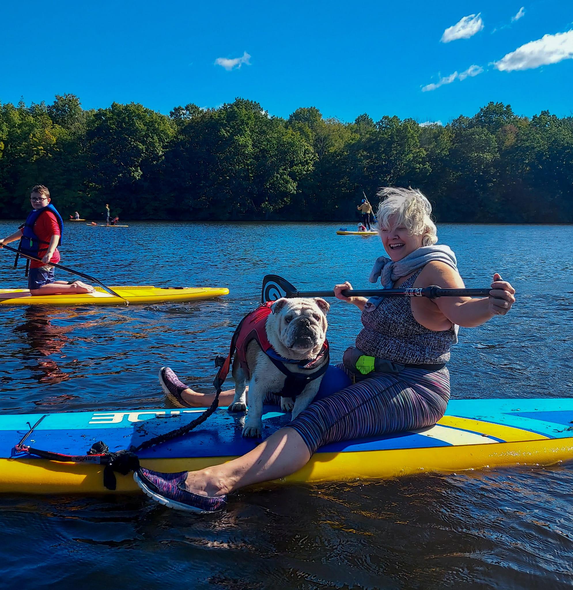 Pet Friendly Paws on Board at Nockamixon State Park
