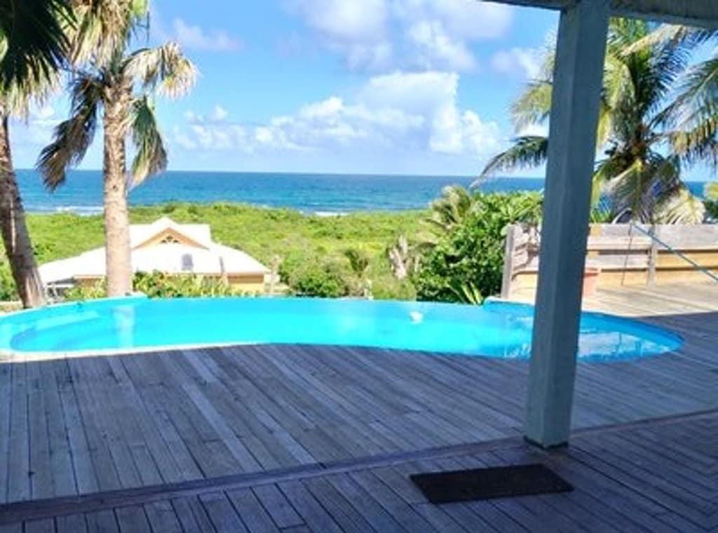 Pet Friendly Villa with 4BR in Moule with Wonderful Sea View