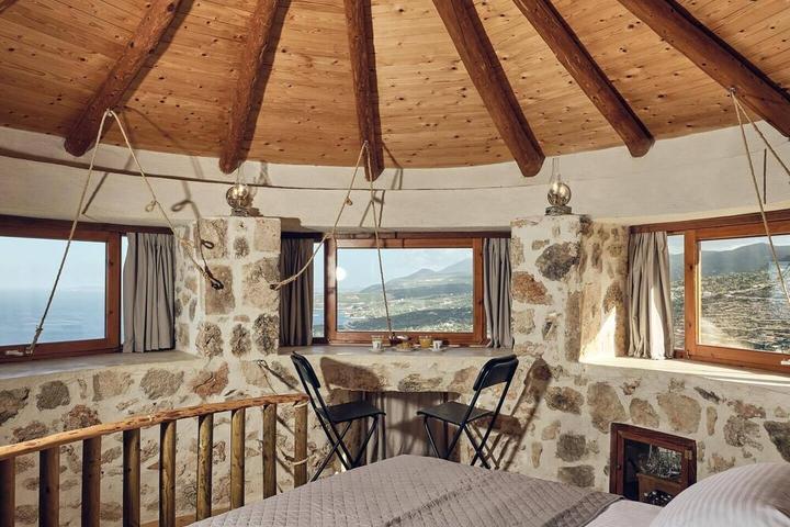 Pet Friendly Authentic Windmill Villa with Stunning Sea View