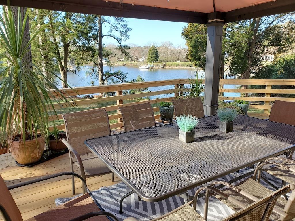 Pet Friendly Gorgeous Private Waterfront Home With Spa