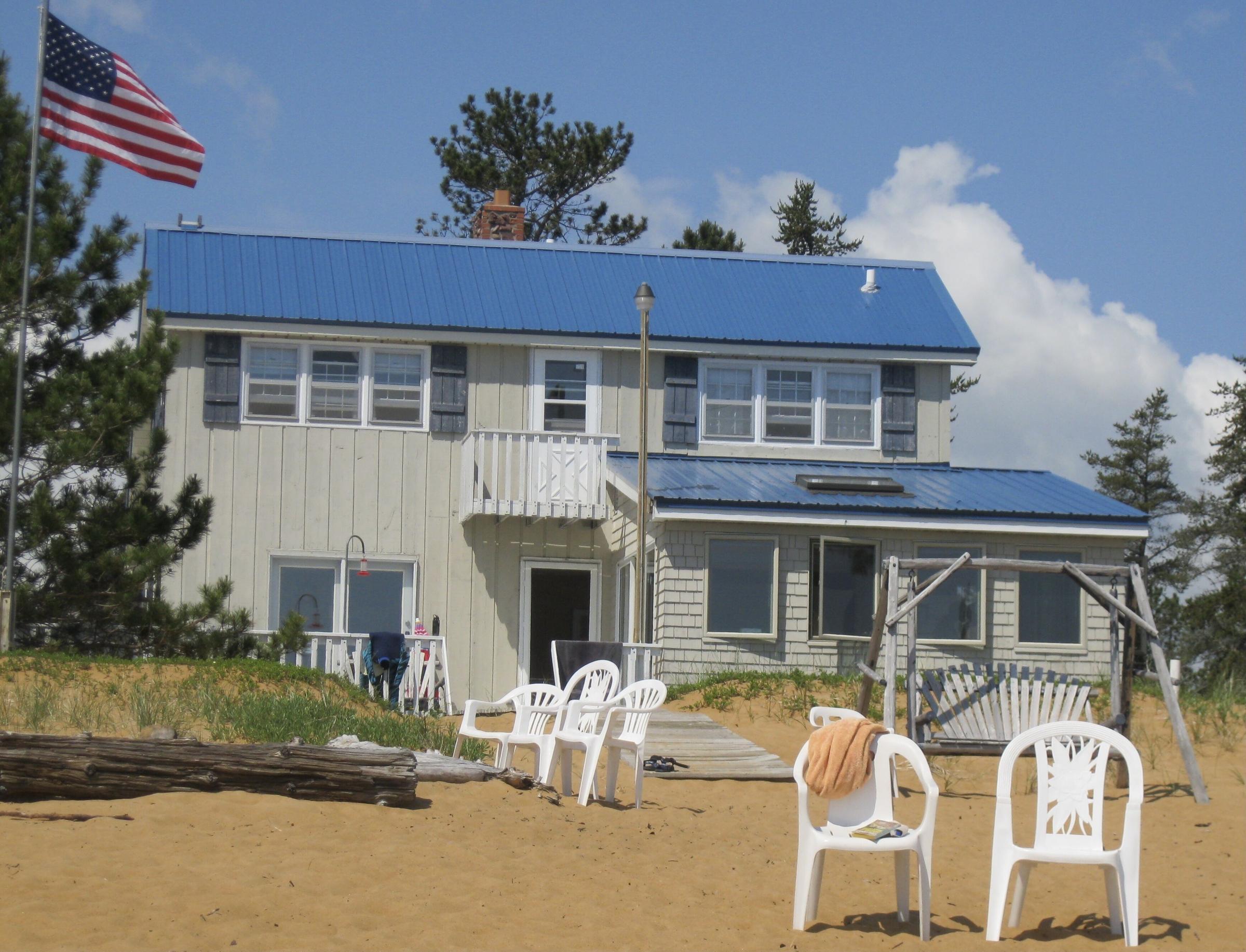 Pet Friendly Big Traverse Bay Beach House With Wrap Around Deck