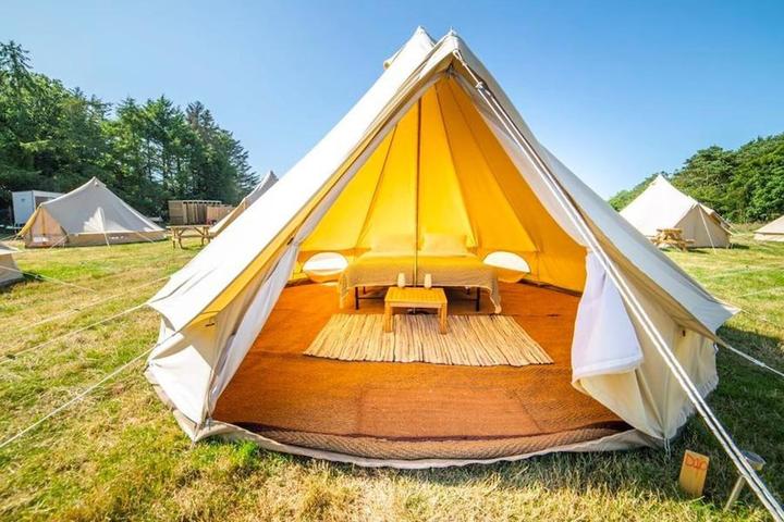 Pet Friendly 17 'Talitha' Bell Tent Glamping Anglesey