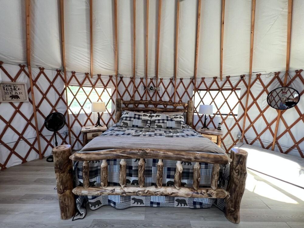 Pet Friendly Private Yurt with Stunning Views by the Forest