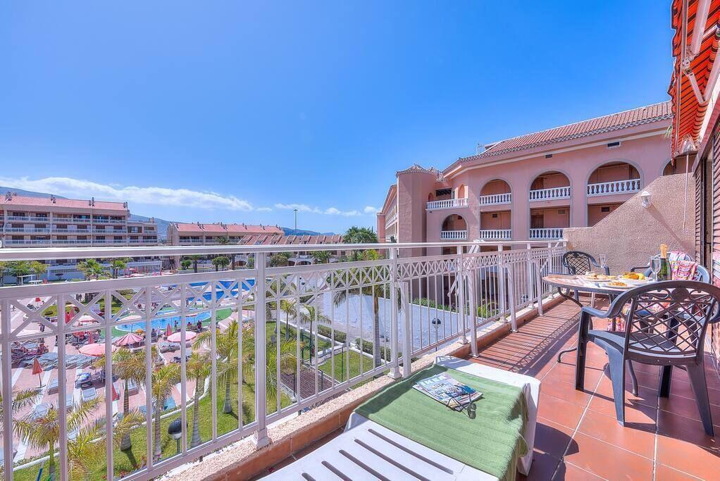 Pet Friendly Los Cristiano Apartment With Pool View & Terrace