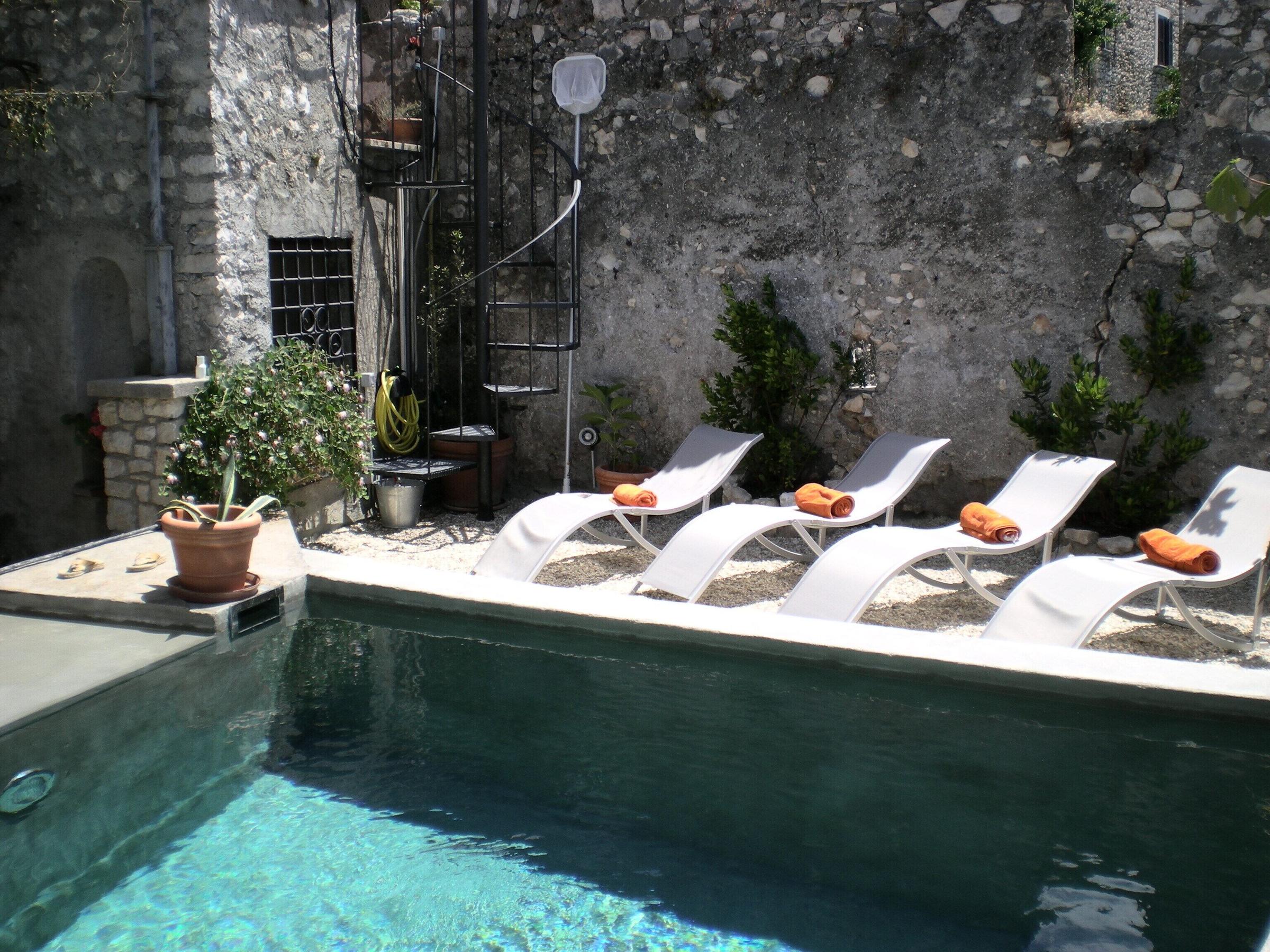 Pet Friendly Historic Stone House With Pool in a Medieval Town