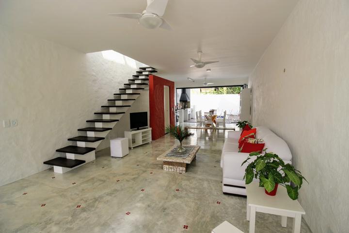 Pet Friendly Red House with Pool in Mini Condominium