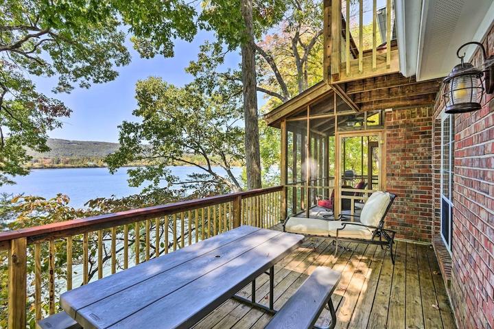 Pet Friendly Ideal Chickamauga Lake Home with Dock & Fire Pit