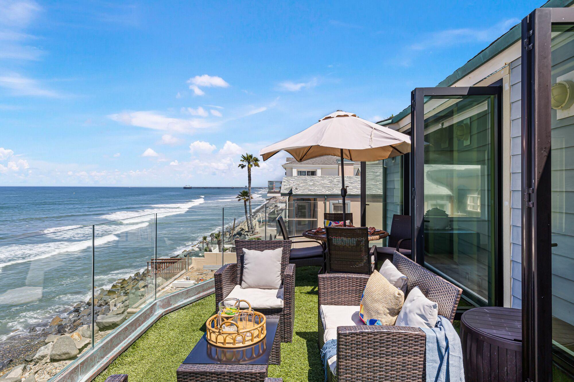 Oceanfront House with Semi-Private Beach Pet Policy