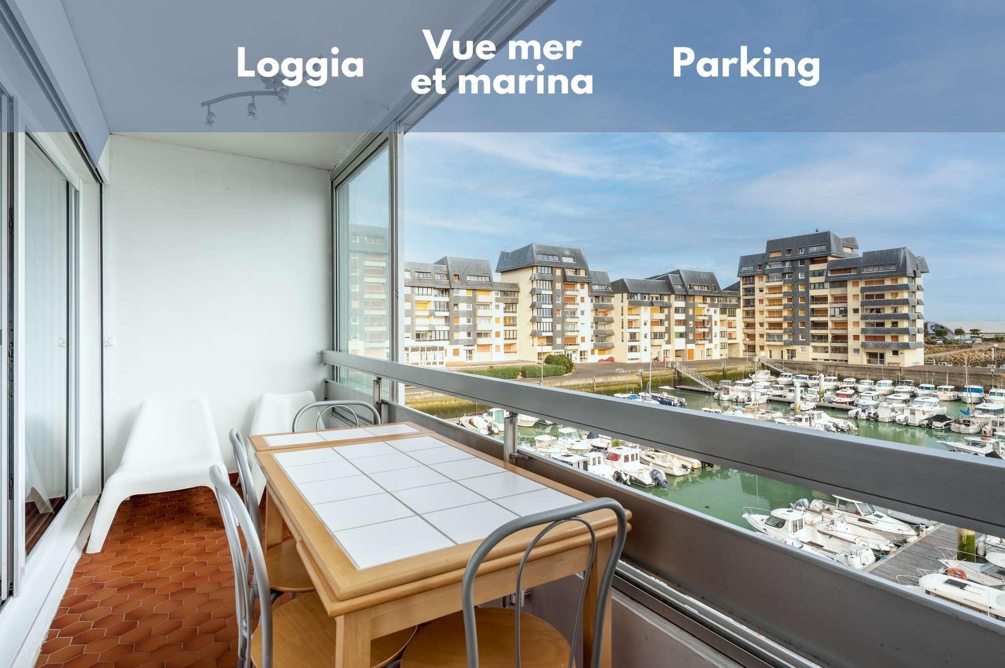 Pet Friendly Appartement Vue Mer et Marina Loggia Parking