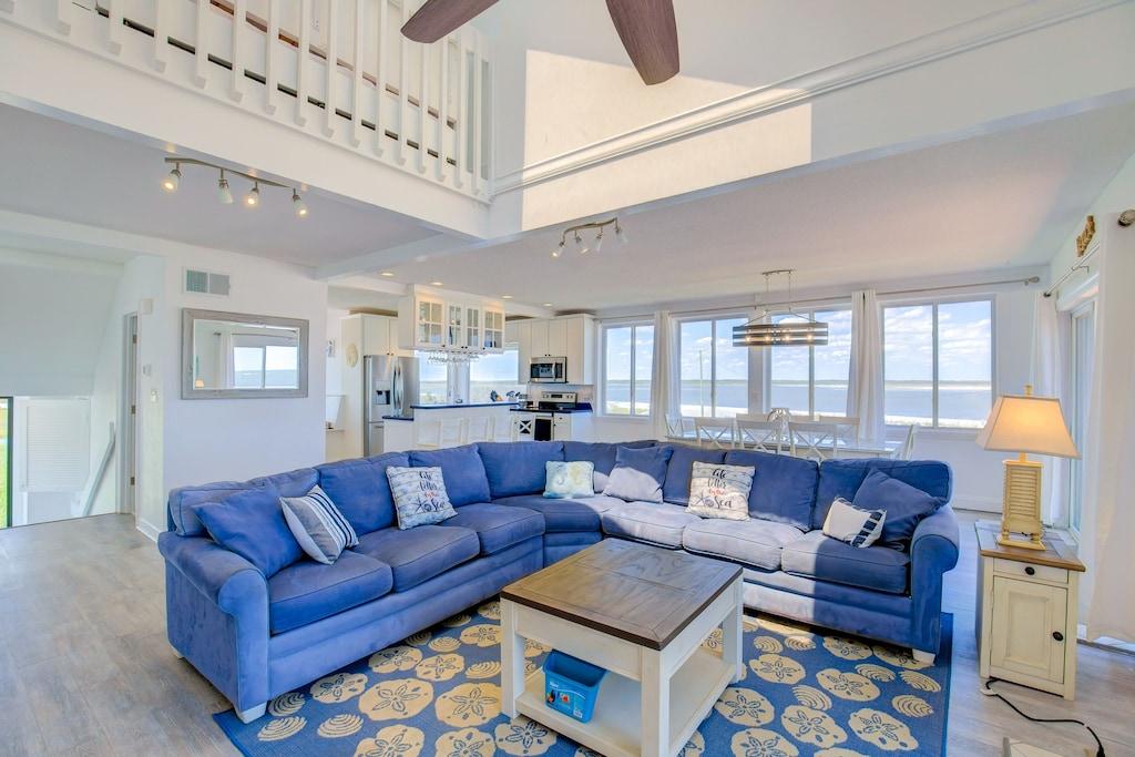 Pet Friendly Oceanfront Home with Water Views & Decks