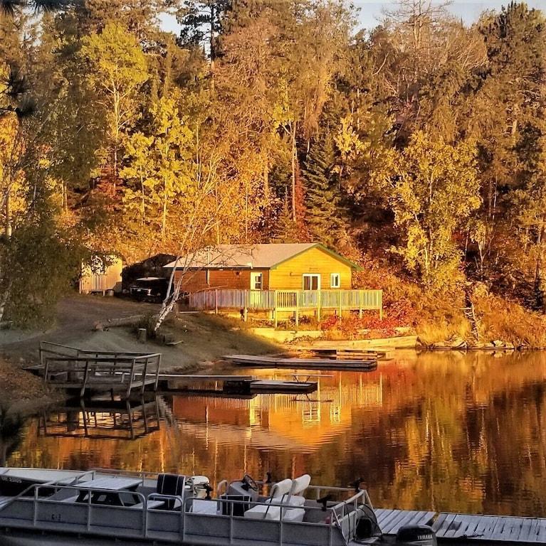 Pet Friendly Lakefront Cottage with Private Dock & Large Deck