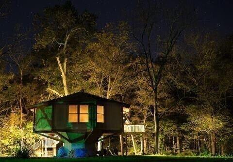 Pet Friendly Creekside Treehouse on 6 Acres