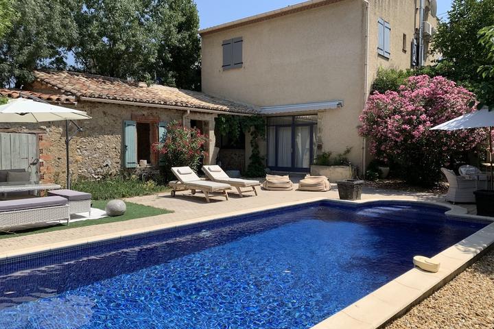 Pet Friendly Stone Winemakers House with Heated Pool