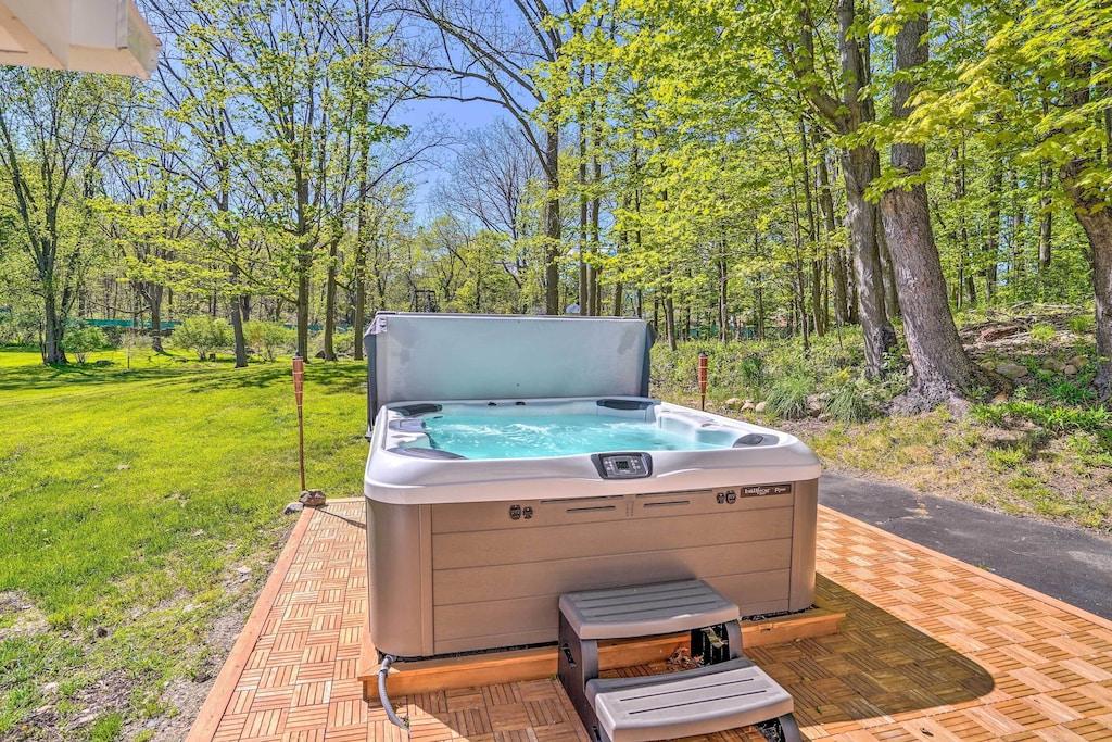 Eclectic Troy Home with Hot Tub Pet Policy