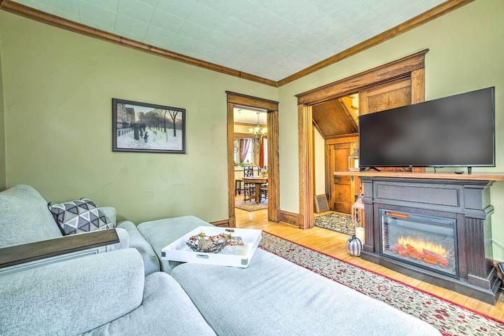 Pet Friendly Pet-Friendly Osseo Home with Fire Pit & Yard