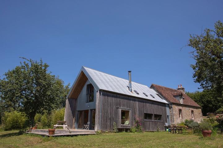 Pet Friendly Wooden Architect's House in Normandy Countryside