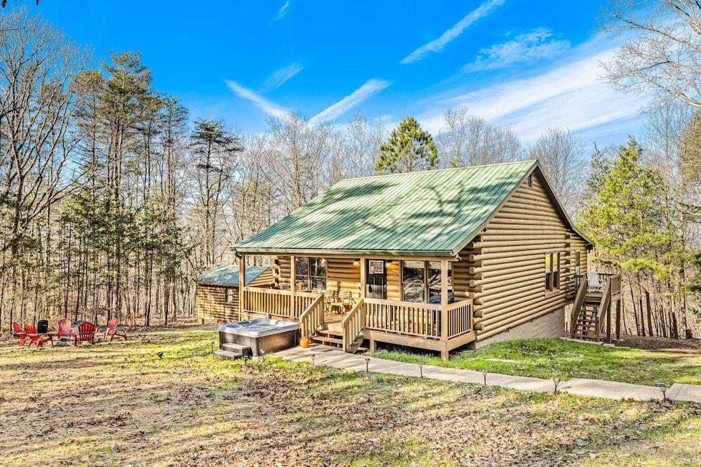 Cabin with Hot Tub & AC Pet Policy