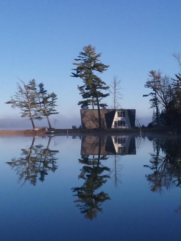 Pet Friendly Private Island with Lakefront Cabin on Three Sides