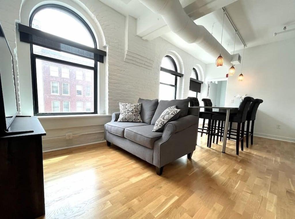 Pet Friendly Historic Loft with Howard Street View