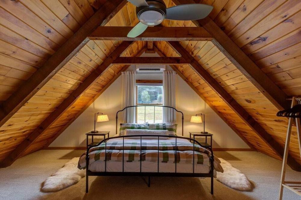 Pet Friendly Exquisite A-Frame with Gorgeous Loft on 25 Acres