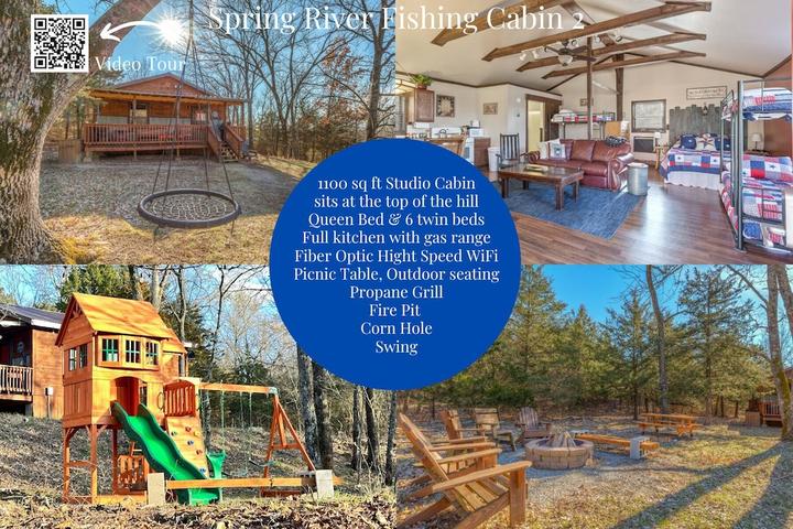Pet Friendly Spring River Fishing Cabins #2