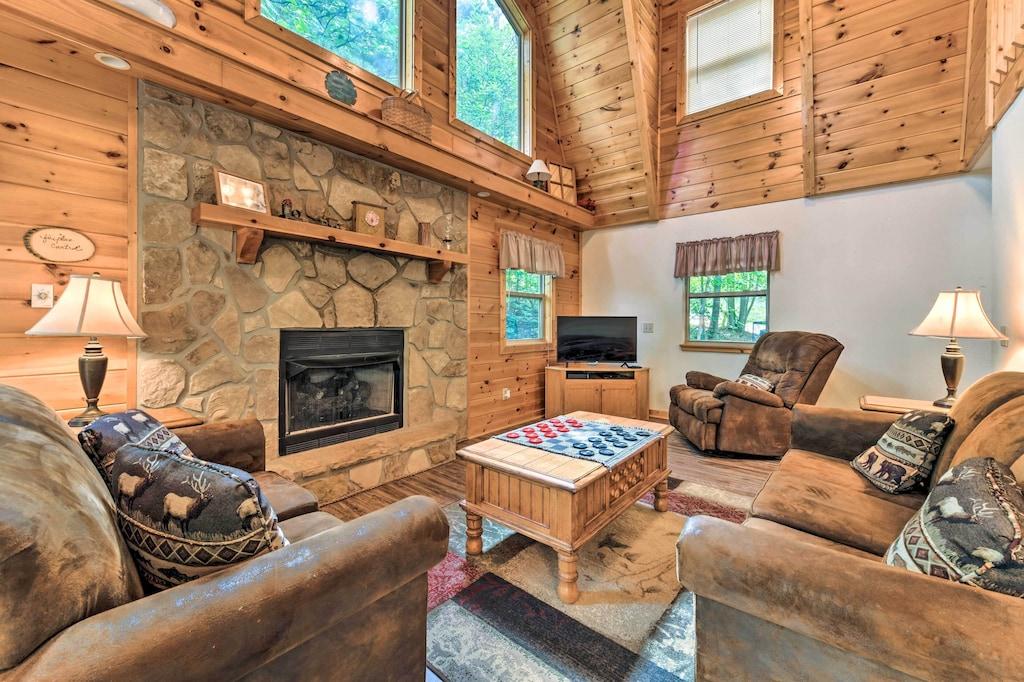 Spacious Gatlinburg Cabin with Private Hot Tub Pet Policy