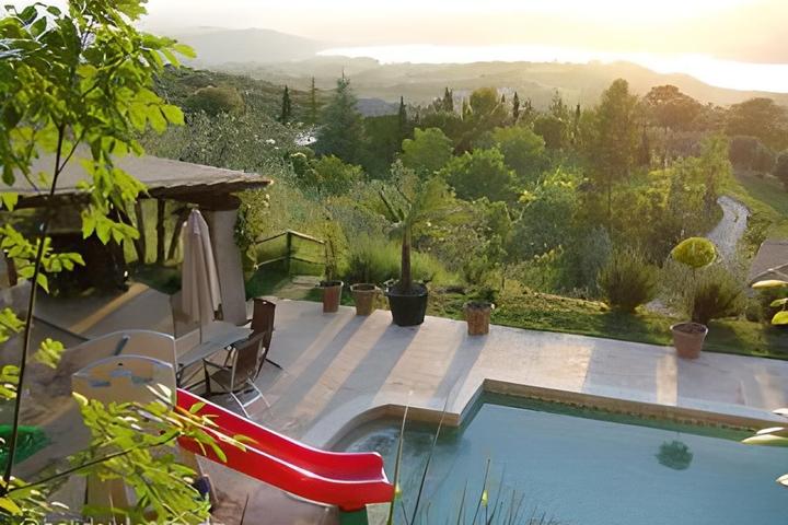 Pet Friendly Panoramic Hillside Stone Villa with Pool