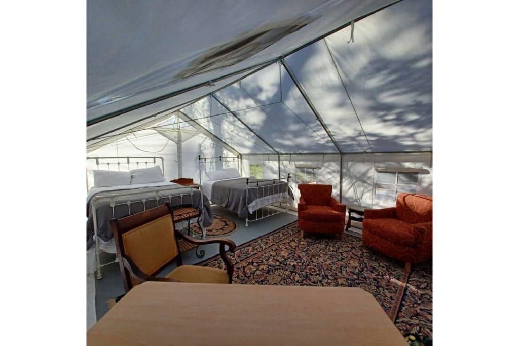 Pet Friendly Glamping Wall Tent 8/ 2 Queens