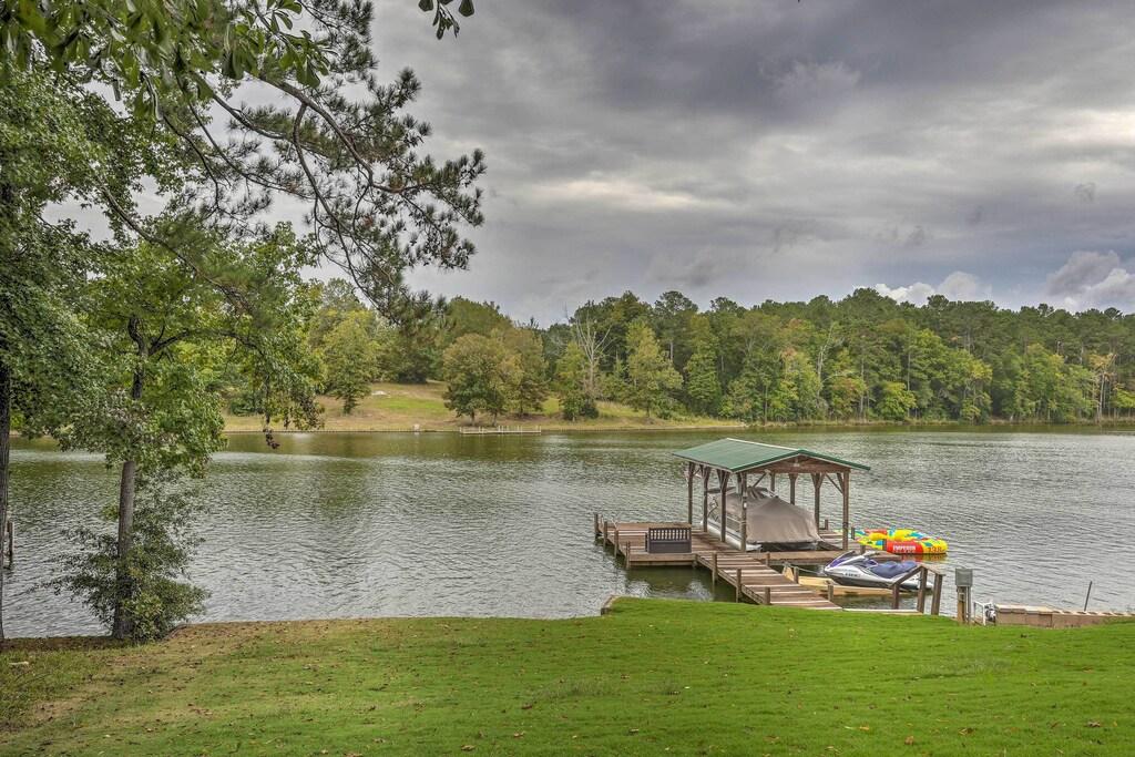 Waterfront Greenwood Getaway with Deck & Grill Pet Policy