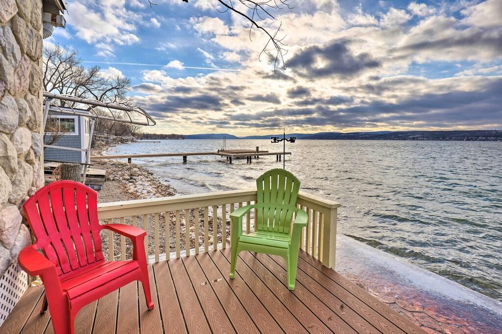Lakefront Canandaigua Home with Grill & Fire Pit Pet Policy