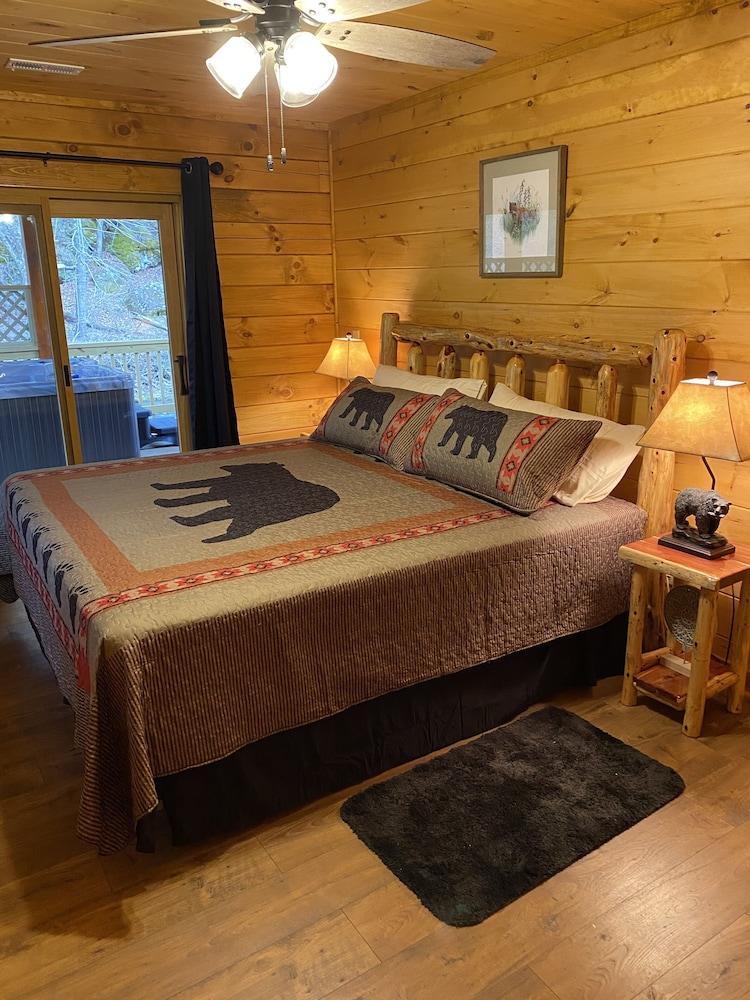 Pet Friendly 2/2 Log Cabin with Rushing Trout Stream