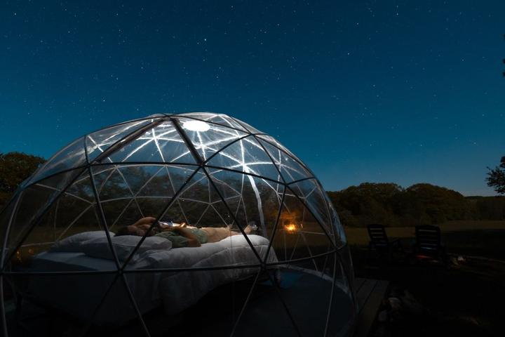 Pet Friendly Comfydome Hill-Side Glamping 