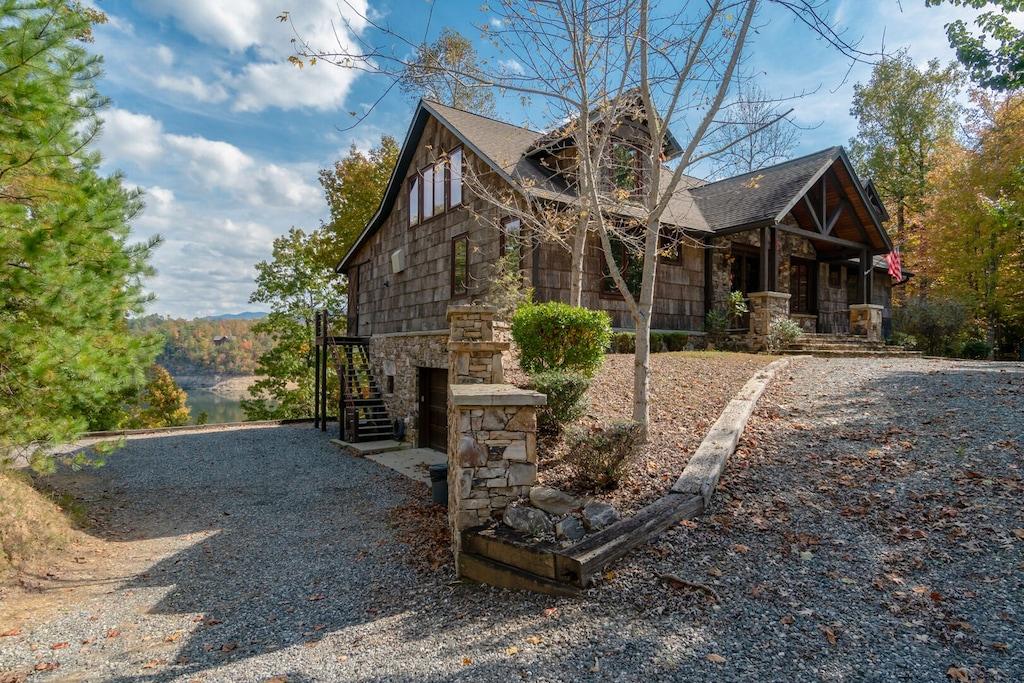 Pet Friendly Fontana Lake Home With Private Dock & View