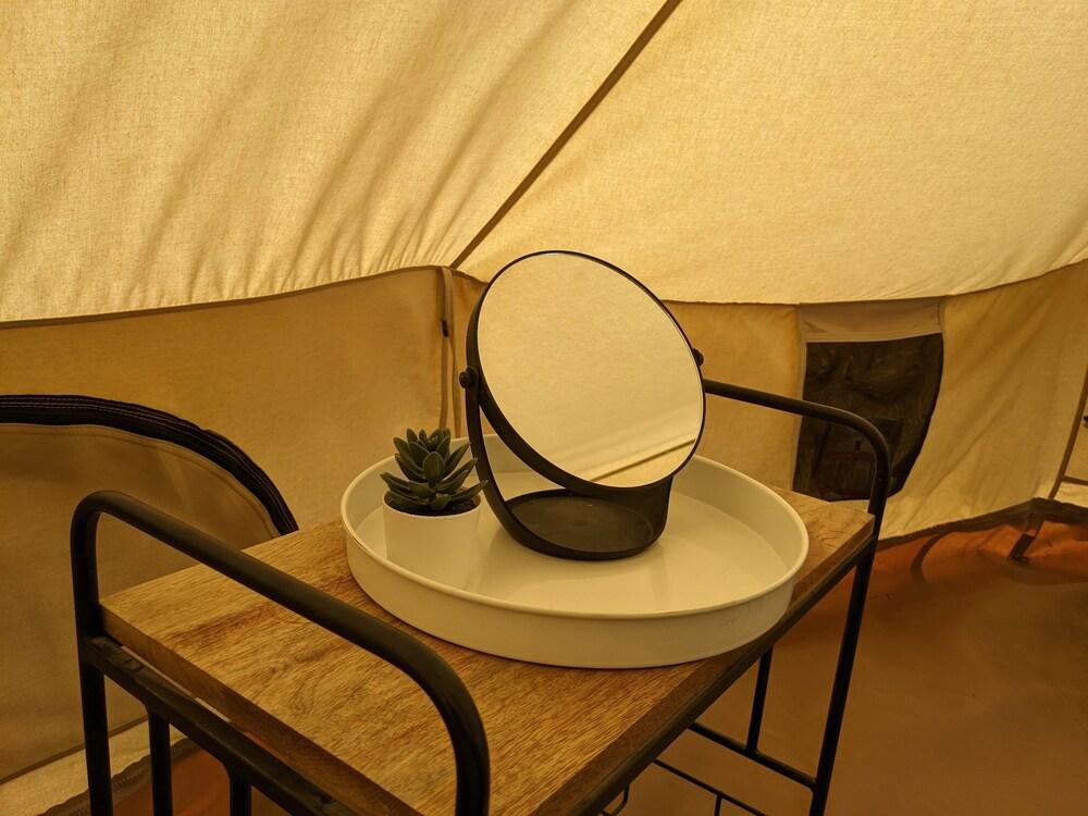 Pet Friendly Cute Glamping Tent on Private Sandy Beach