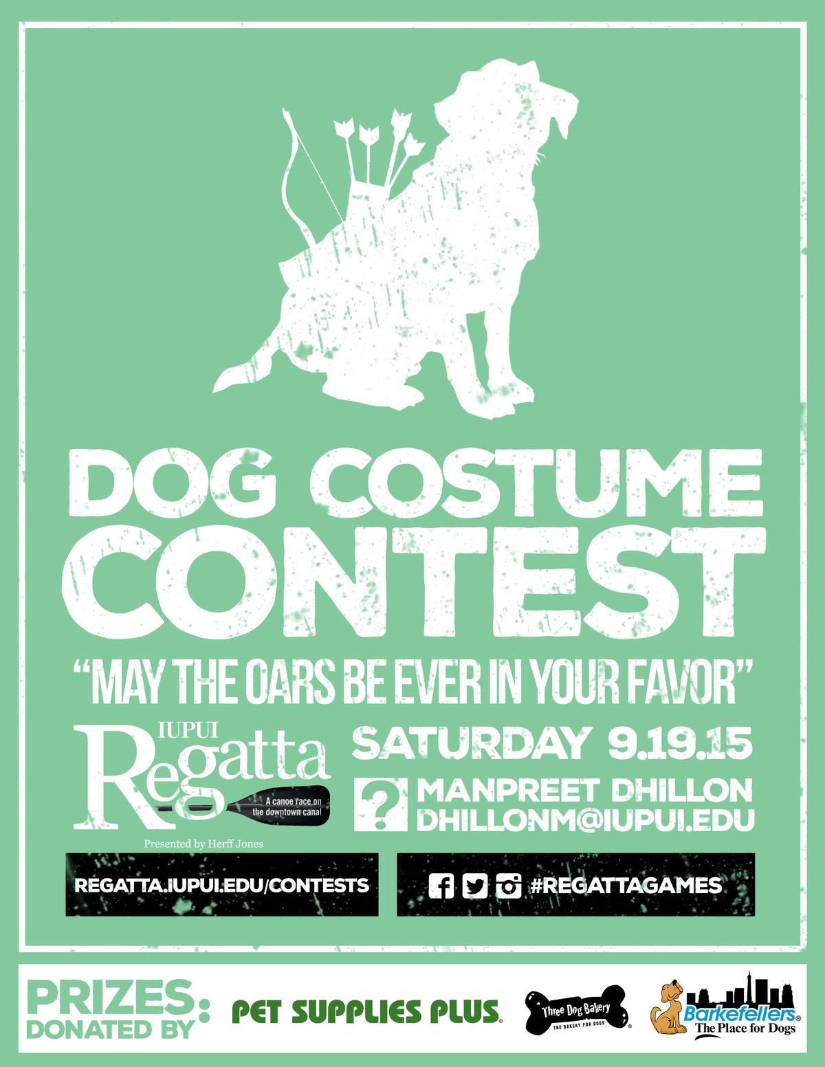 dog costume contest flyer