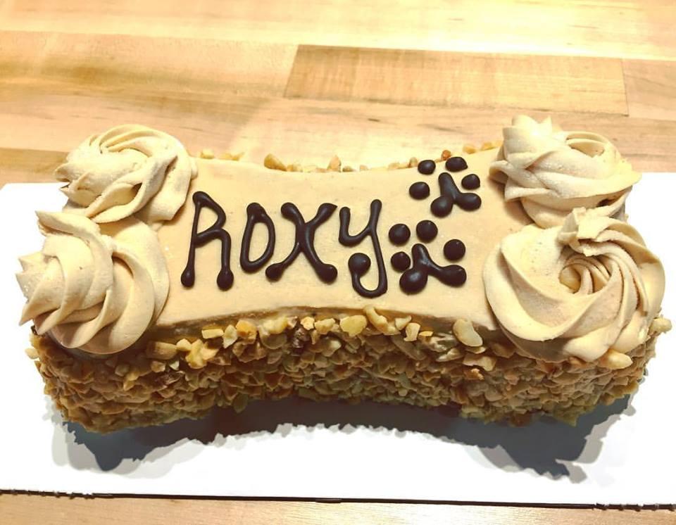 three dog bakery cake