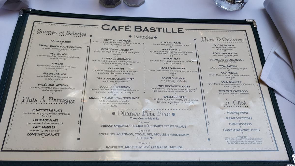 Cafe Bastille restaurant view 1