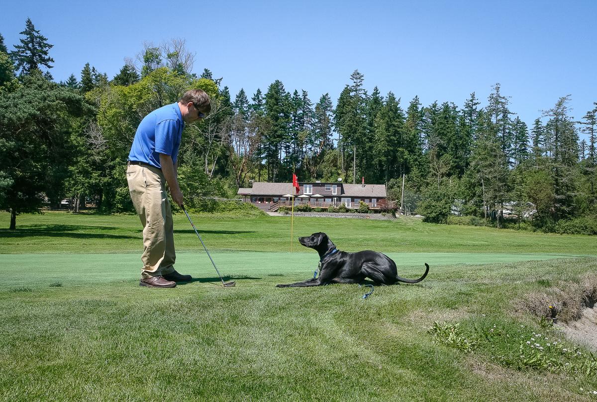 Ace Lies Down on the Golf Course