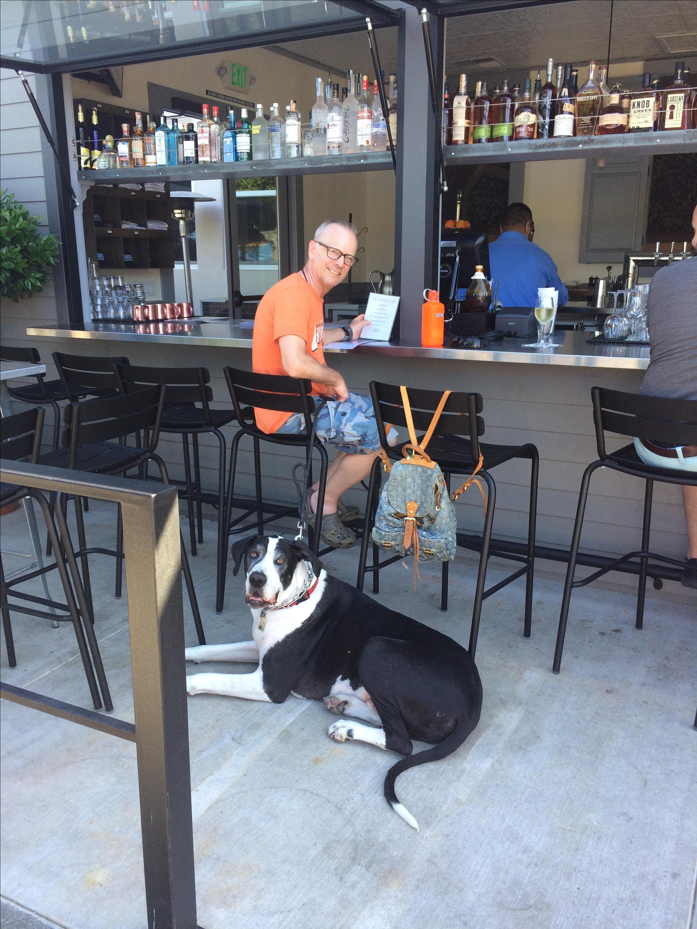 Jack And Jeff Enjoying Happy Hour At The Calistoga Inn ⋆ BringFido