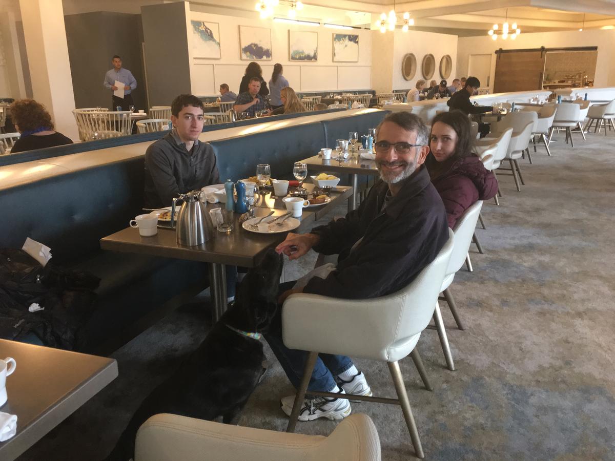 Dining “in the hall”