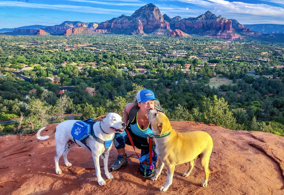 Mellow and Mozart on top of Sedona