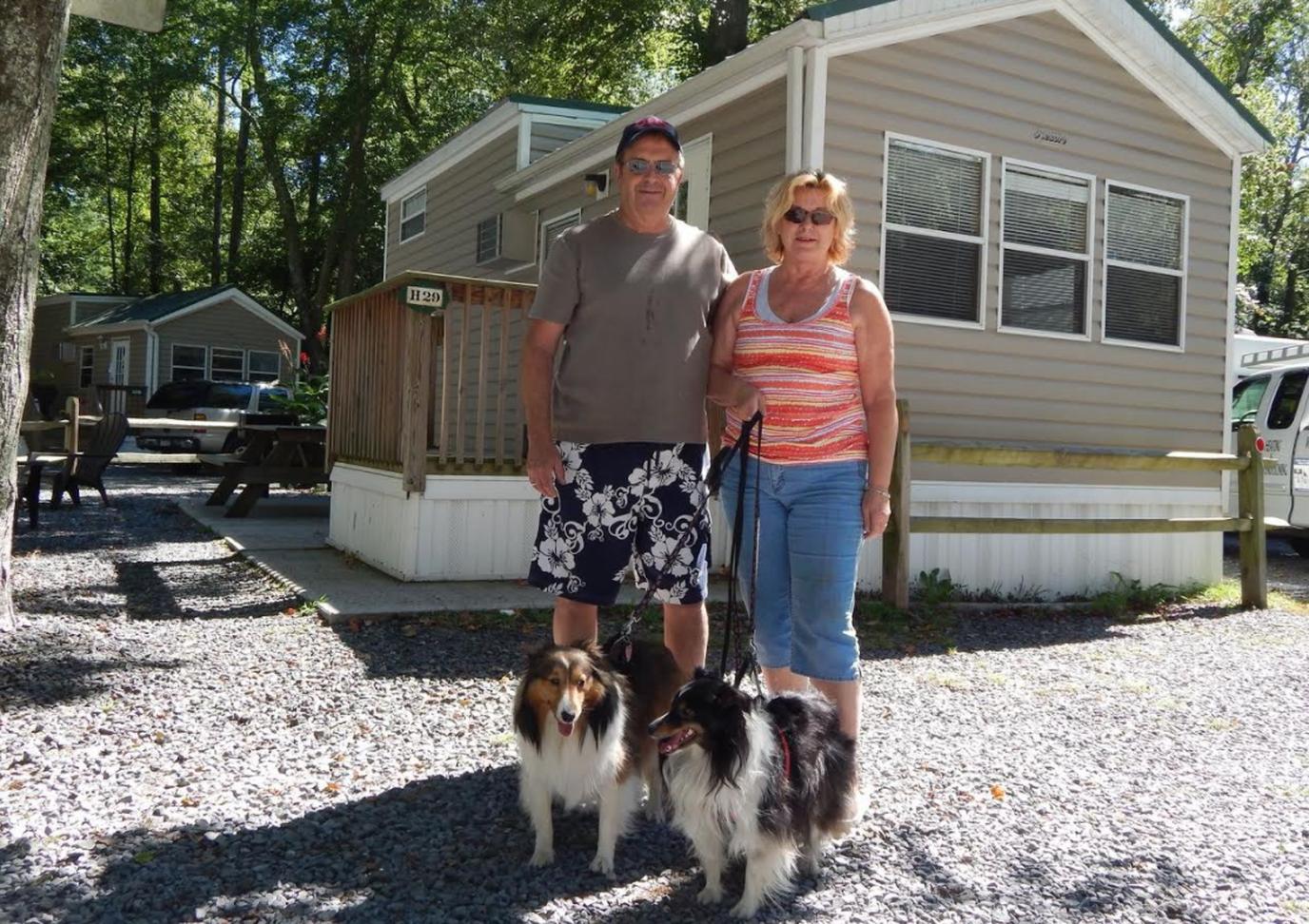 Glamping with pets at Holly Shores Camping Resort Pet-friendly glamping