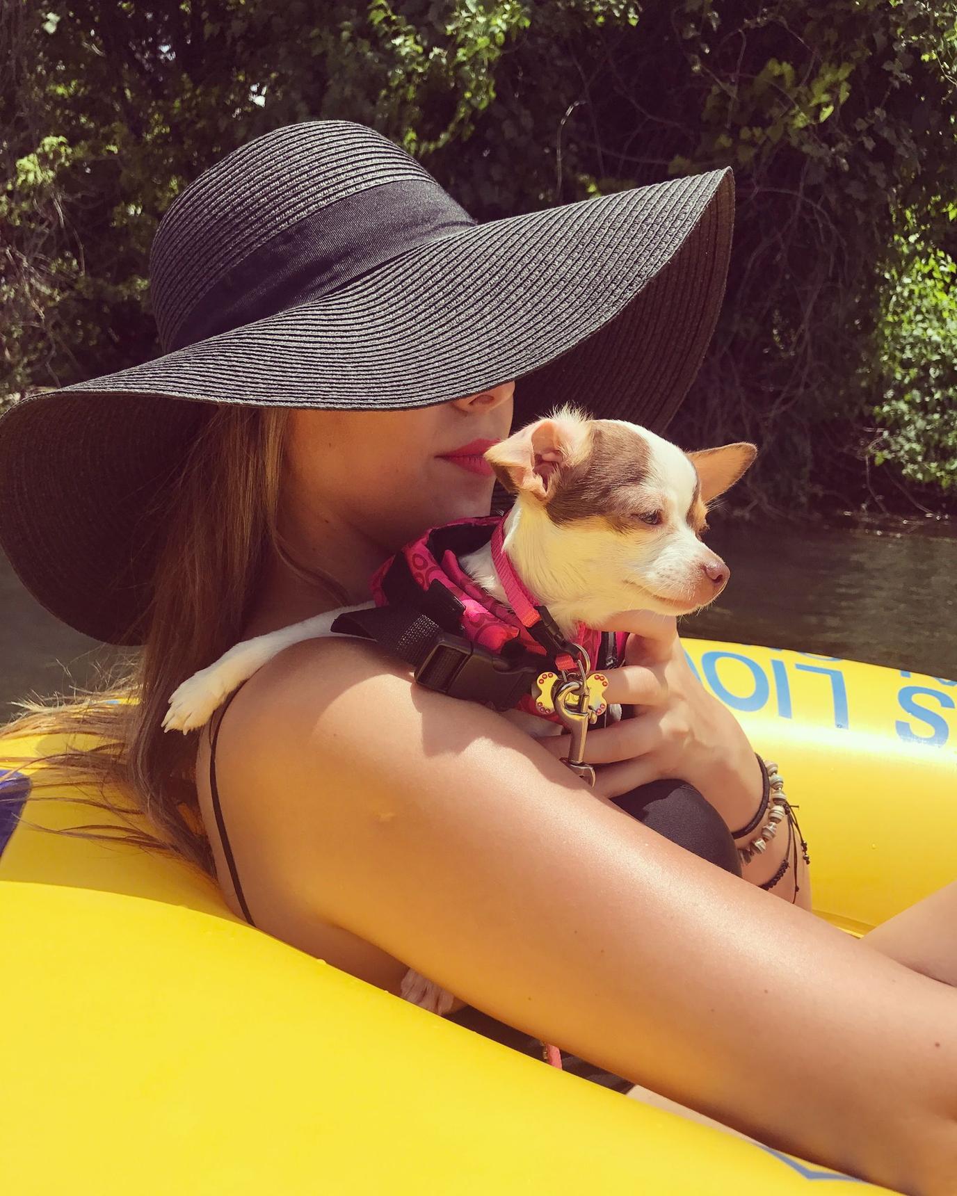 Tubing with dogs on San Marcos River in Texas. Take your dog tubing on the San Marcos River in Texas with Lions Club Tube Rental.